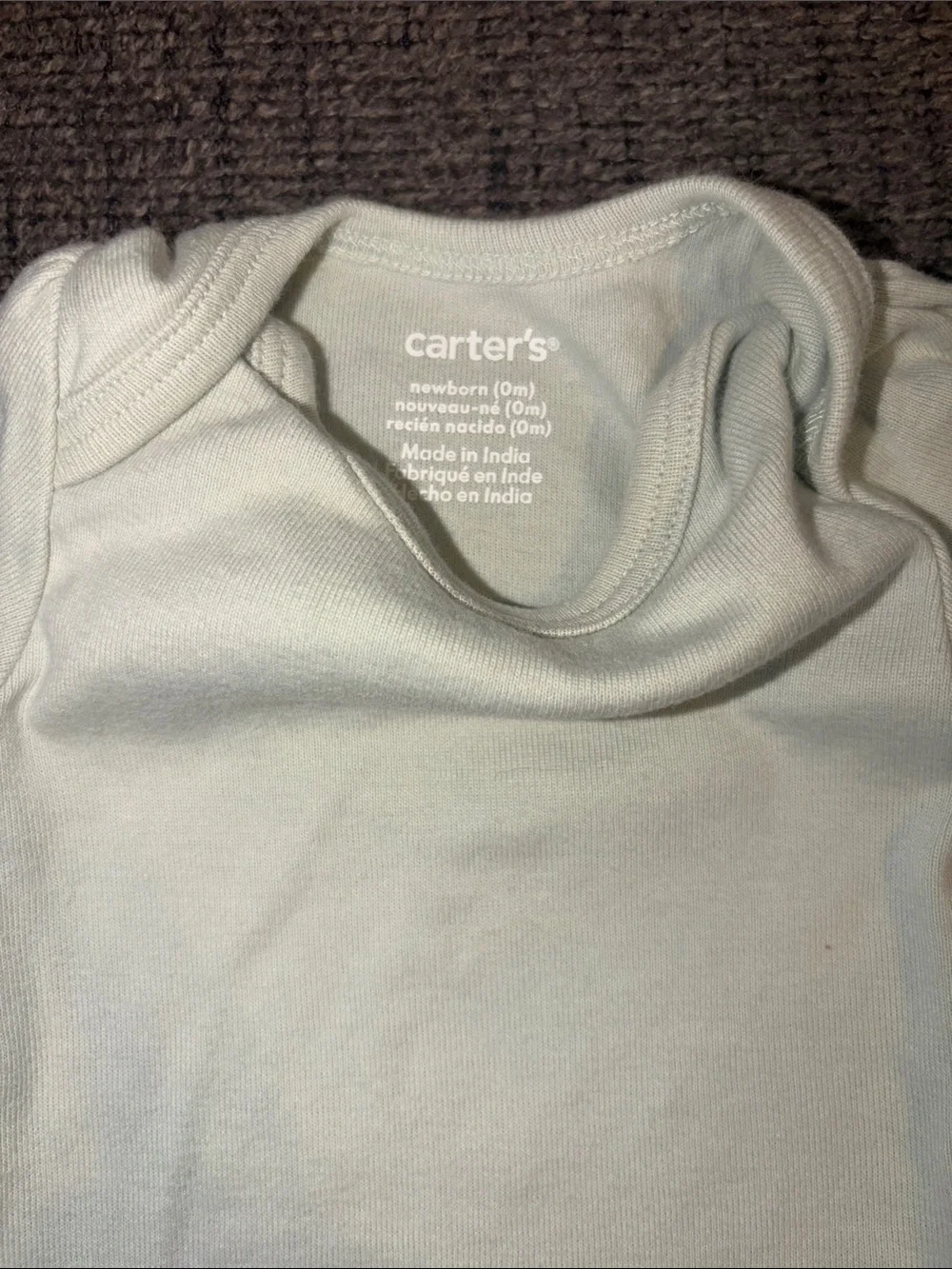 Carter's White Short-Sleeve Baby One-Piece Bodysuit